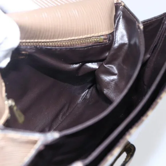 Authentic FENDI Zucchino Canvas Shoulder Bag Coated Canvas Beige - Picture 5 of 16